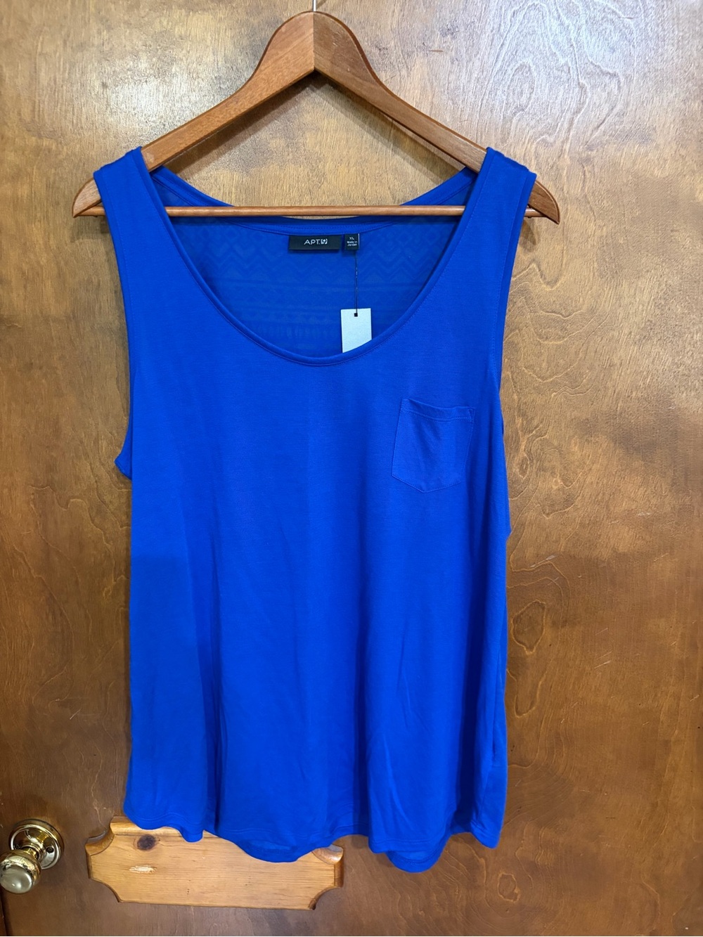 Apt. 9 Royal Blue Scoop Neck Pocket Tank